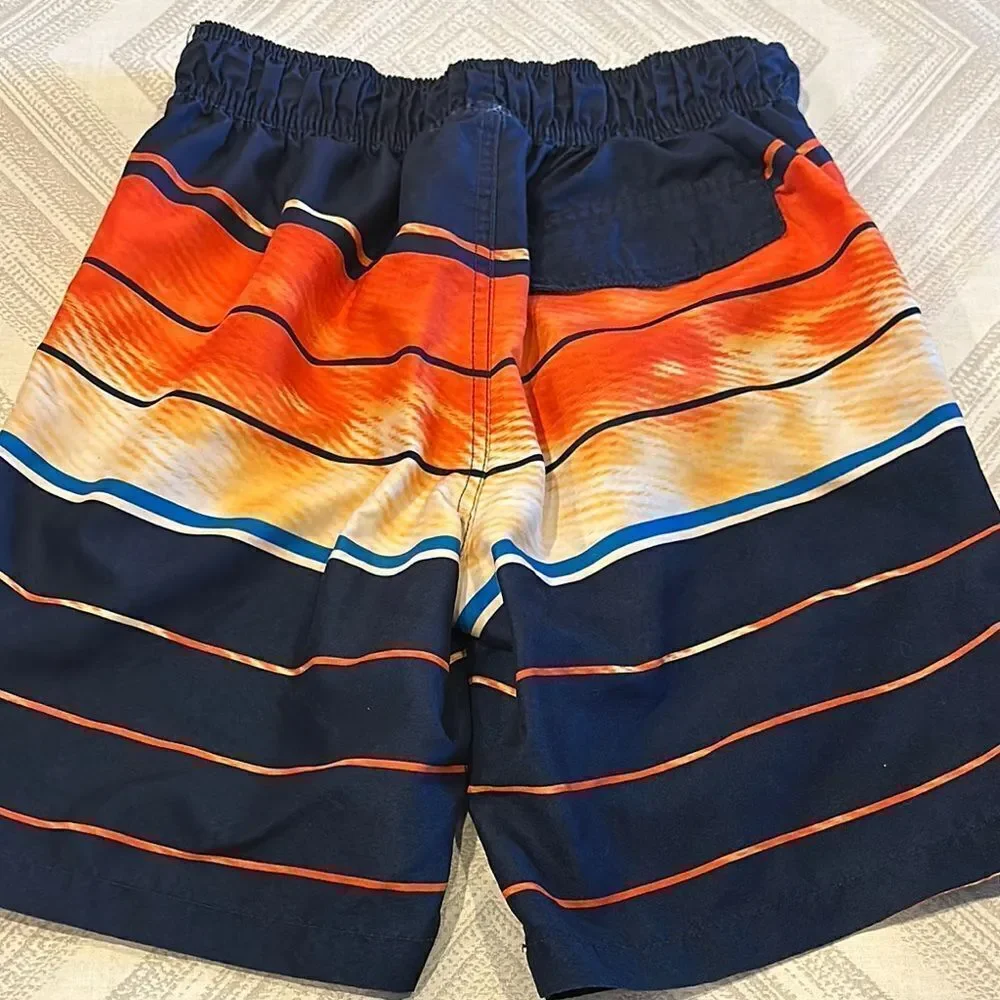 Tony Hawk Orange and Blue Swim Trunks - Size M